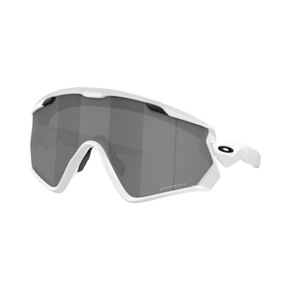 오클리 윈드 자켓 2.0 매트 화이트 프레임 프리즘 블랙 렌즈 하이 브릿지 핏(Oakley Wind Jacket 2.0 Matte White Frame Prizm Black Lenses High Bridge Fit) - 2