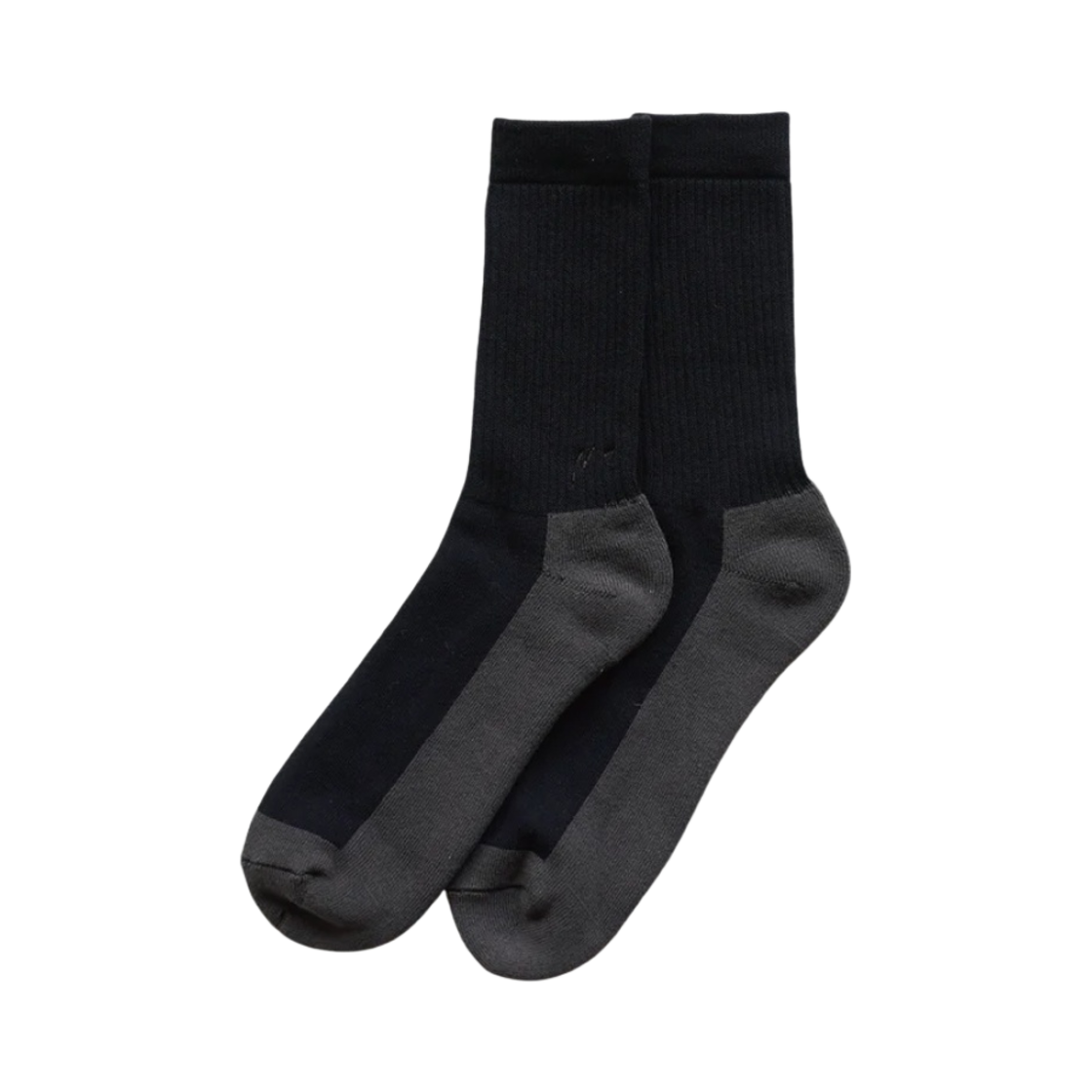 DSC09333 Ancellm 2Tone Logo Socks Black
