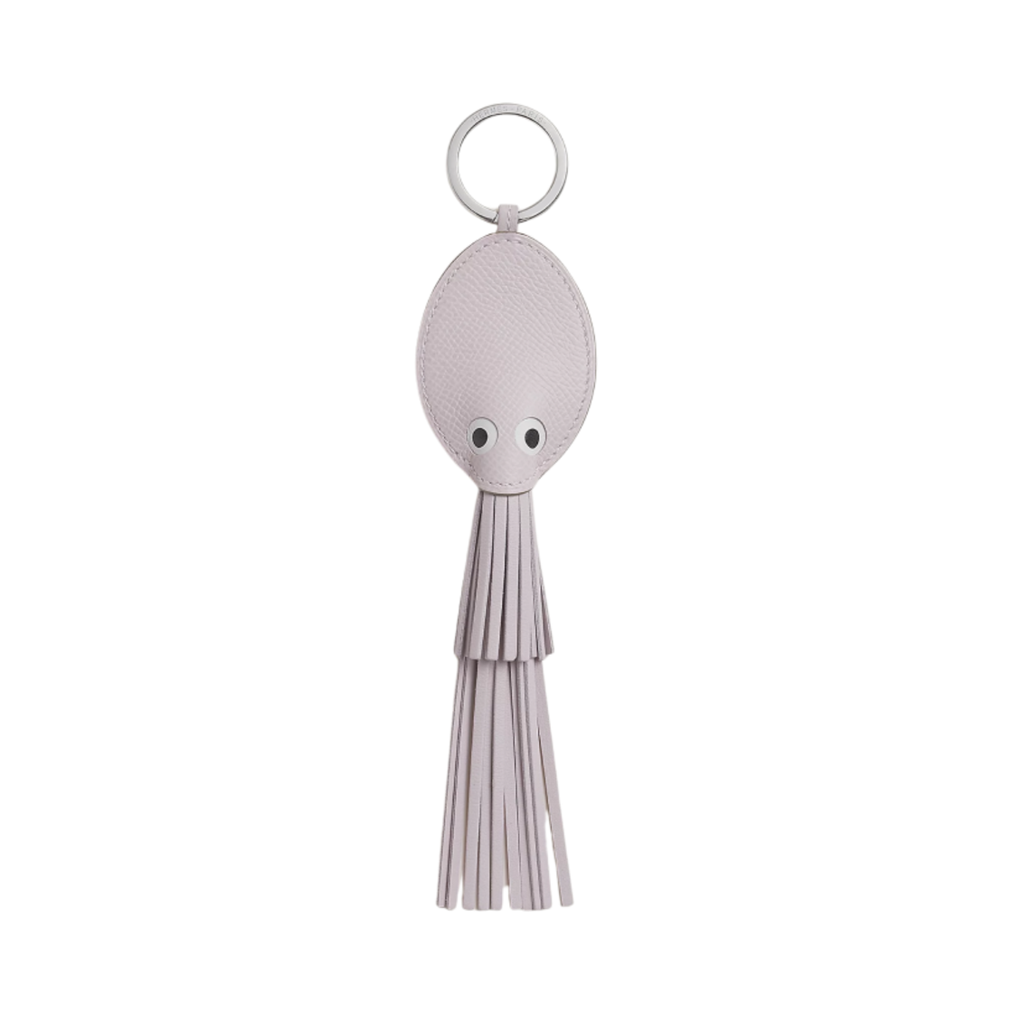 H085050CJAG Hermes Poulpe Key Ring Epsom Milo & Mauve Pale Blanc