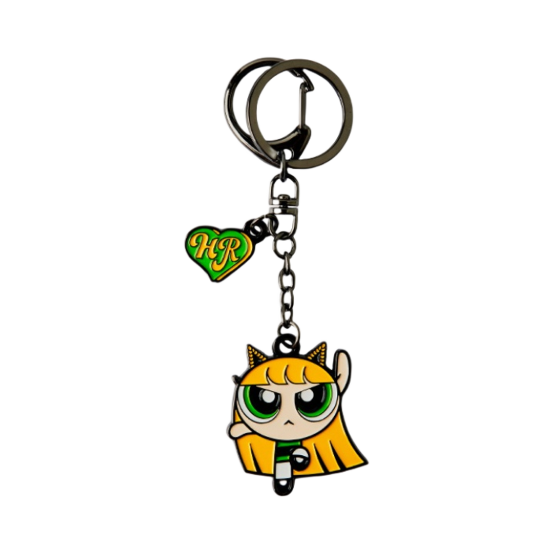 뉴진스 x 파워퍼프걸 메탈 키링 해린(NewJeans x The Powerpuff Girls Metal Keyring Haerin)