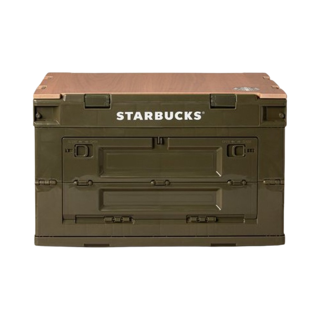 스타벅스 x 트레이더스 캠핑 박스 브라운 그린(Starbucks x Traders Camping Box Brown Green) - 1