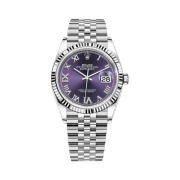 Rolex Datejust 36mm 126234 Aubergine Roman Diamond-Set Jubilee