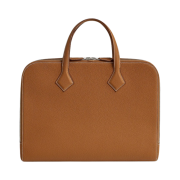 Hermes Victoria Light Briefcase Togo & Palladium Gold