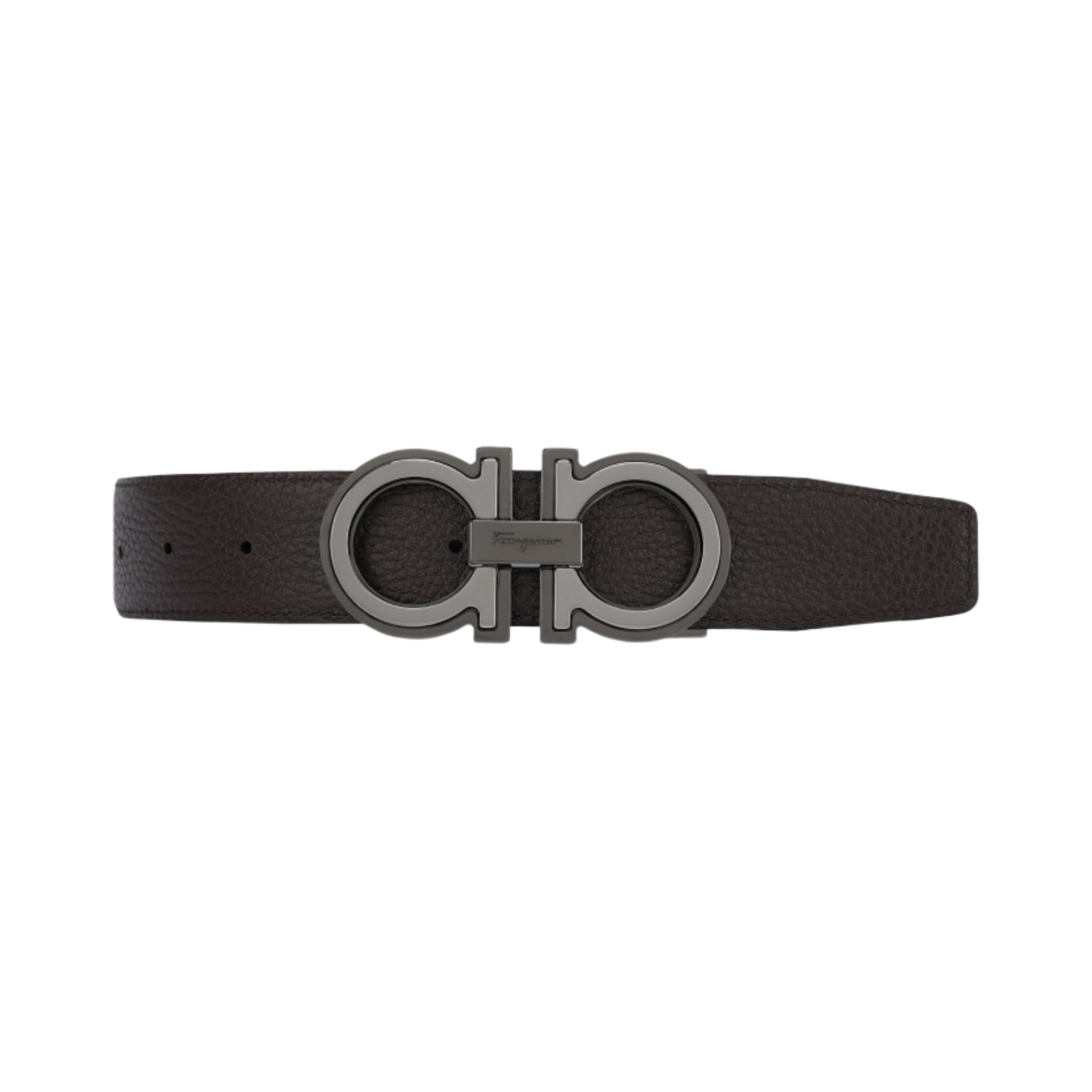 페라가모 리버시블 어드저스터블 간치니 벨트 블랙 브라운(Ferragamo Reversible and Adjustable Gancini Belt Black Brown) - 2