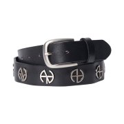 NOMANUAL Metal Symbol Belt Black