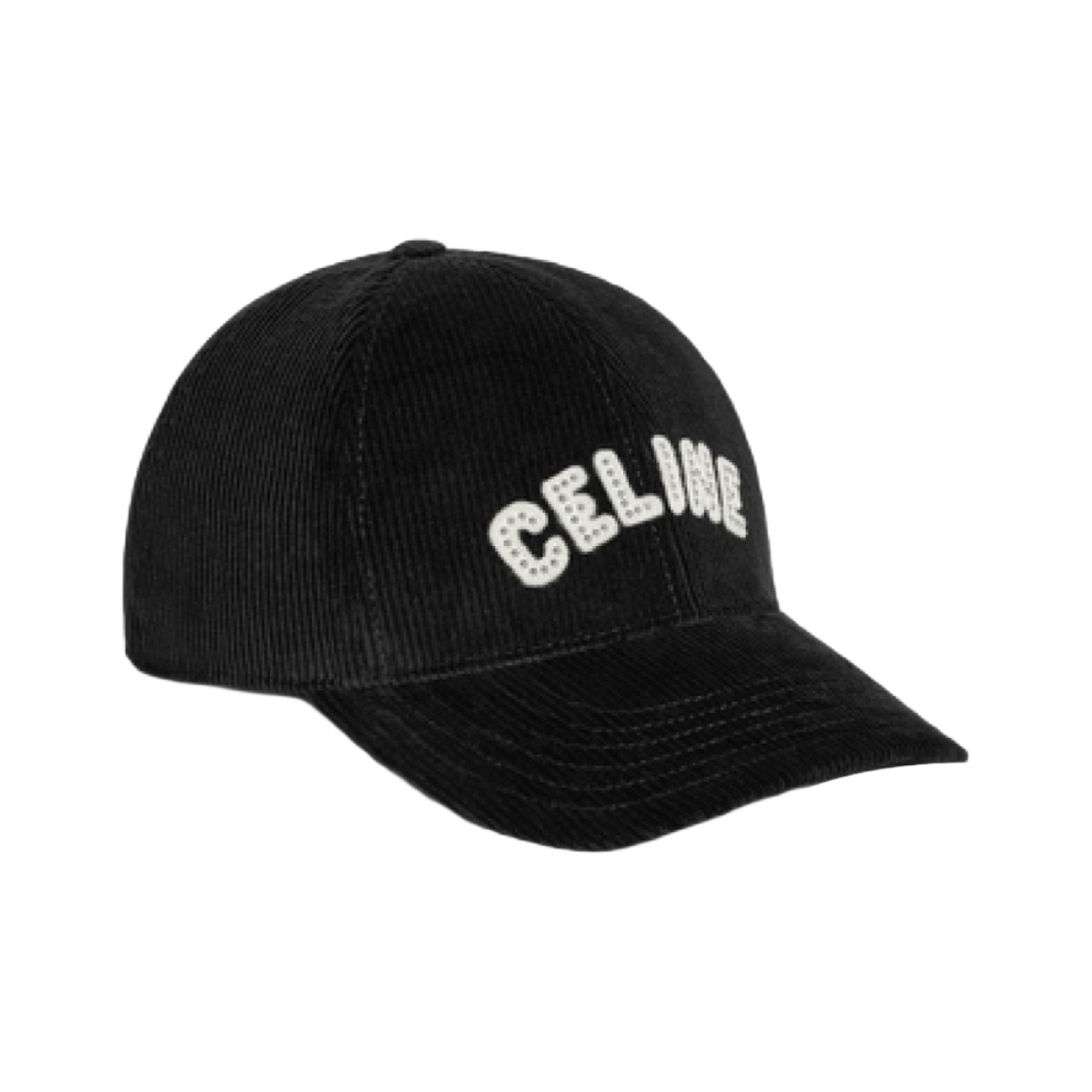 셀린느 코듀로이 베이스볼 캡 블랙(Celine Baseball Cap in Corduroy Black) - 2
