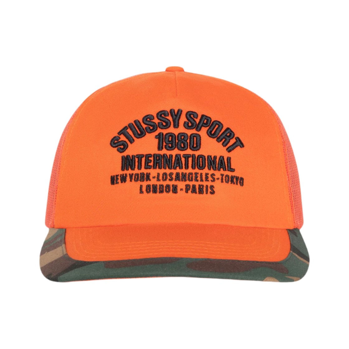 1311177 Stussy Trucker International Snapback Orange