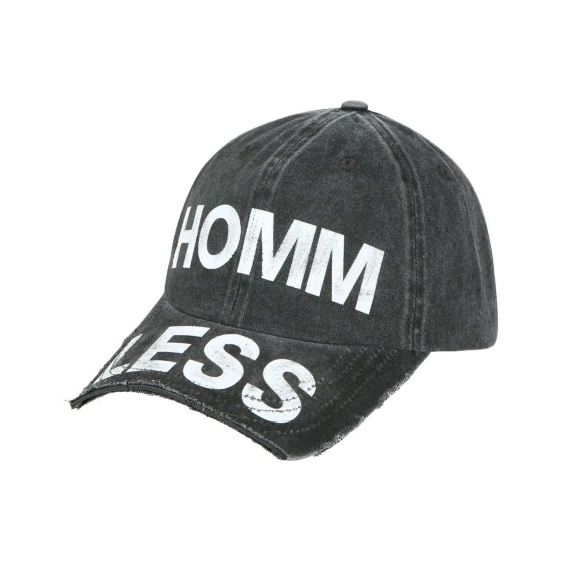 홈리스 컷 브림 캡 그레이(Hommless Cut Brim Cap Grey)