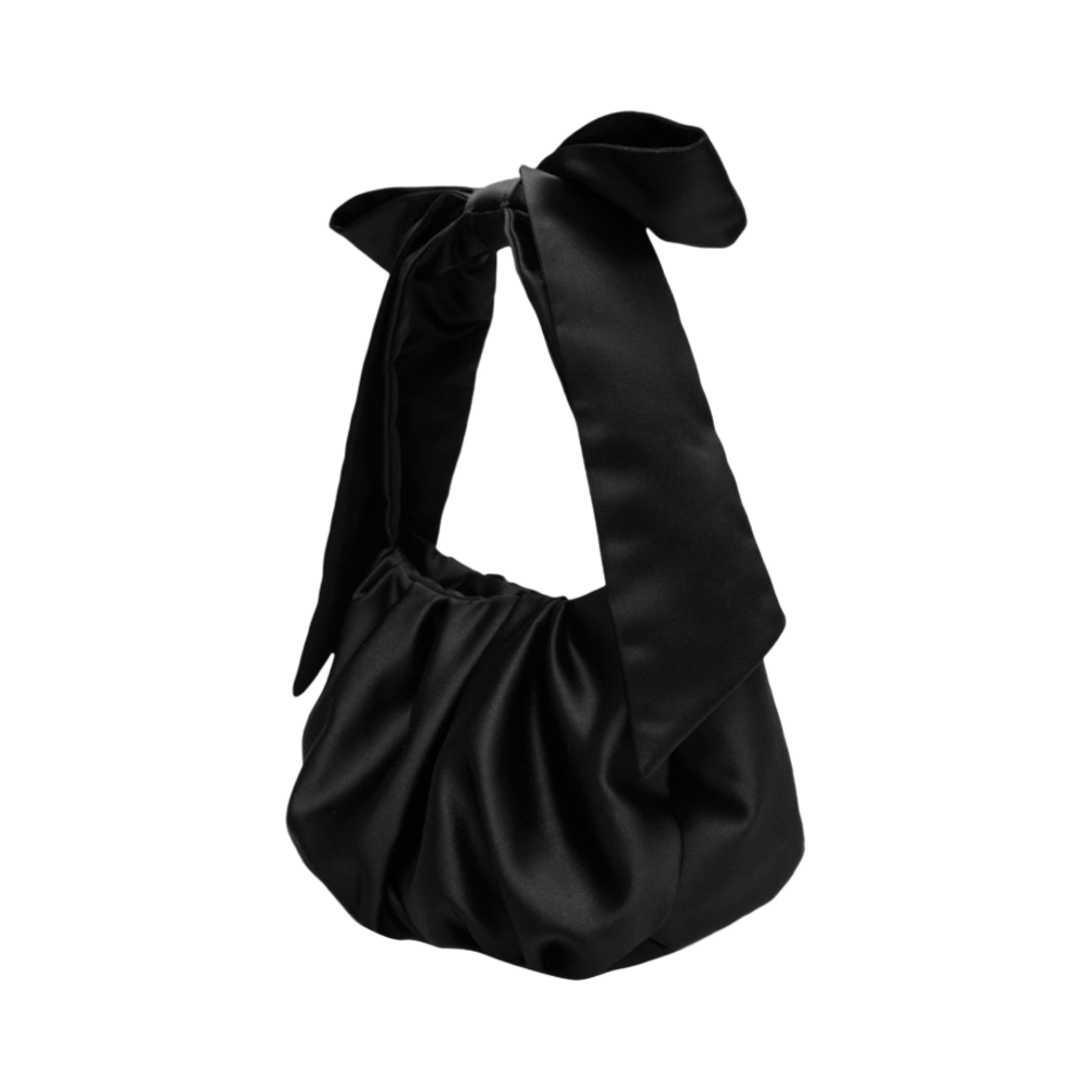 앤아더스토리즈 새틴 보우백 블랙(& Other Stories Satin Bow Bag Black) - 2