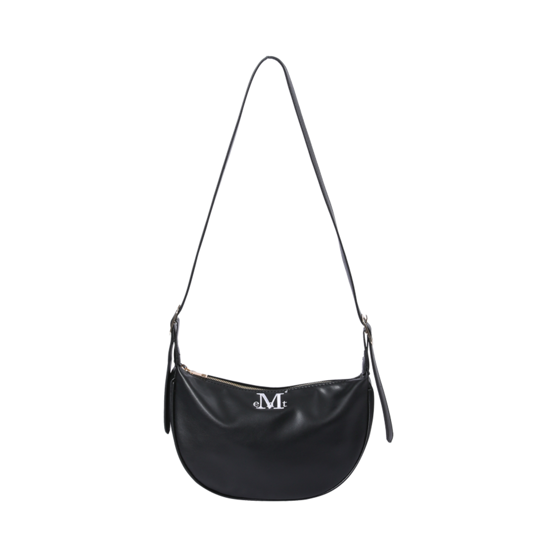 무센트 멀린 컴팩트 레더 숄더백 블랙(MUCENT Merlin Compact Leather Shoulder Bag Black)