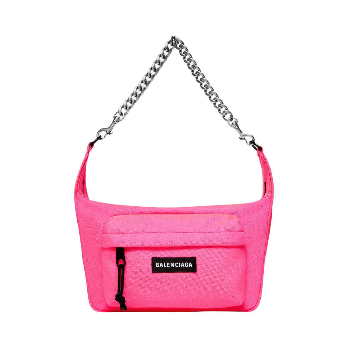 발렌시아가 레이버 미디움 백 로고 체인 플루오 핑크(Balenciaga Raver Medium Bag With Chain Fluo Pink) - 1
