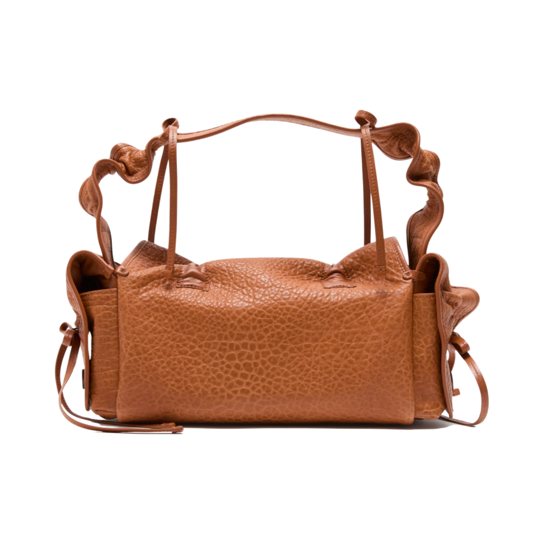 아크네 스튜디오 멀티포켓 그레인드 레더 백 꼬냑 브라운(Acne Studios Multipocket Grained Leather Bag Cognac Brown) - 3
