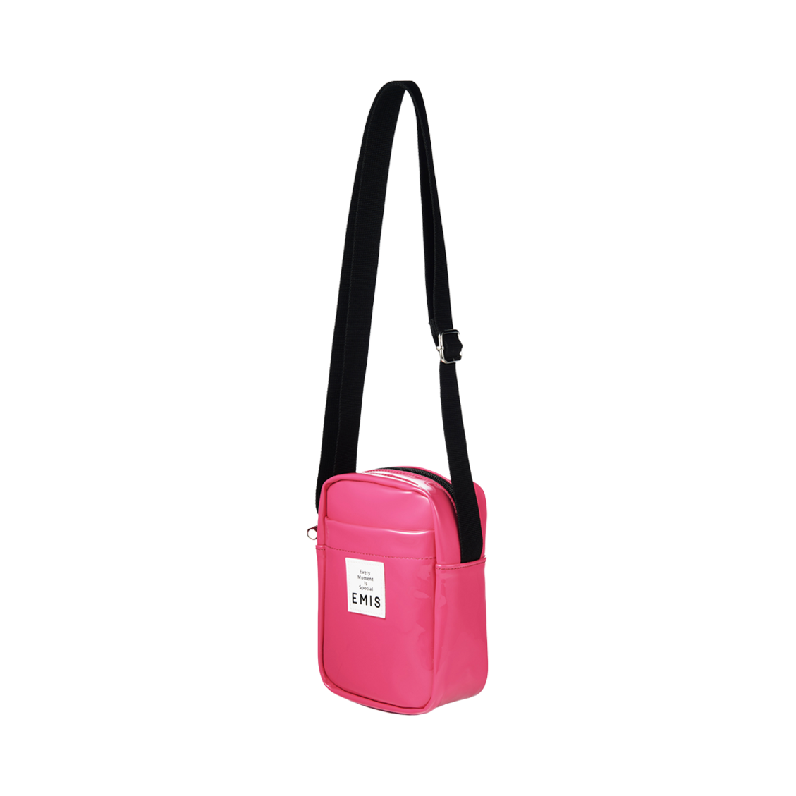 이미스 에나멜 스퀘어 백 핫 핑크(Emis Enamel Square Bag Hot Pink) - 2