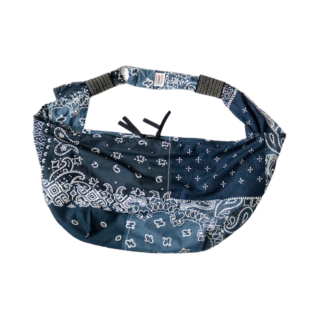 캐피탈 거즈 반다나 비치 스너프킨 백 퍼플 네이비(Kapital Gauze Bandana Beach Snuffkin Bag Purple Navy)