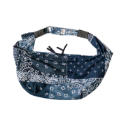 Kapital Gauze Bandana Beach Snuffkin Bag Purple Navy