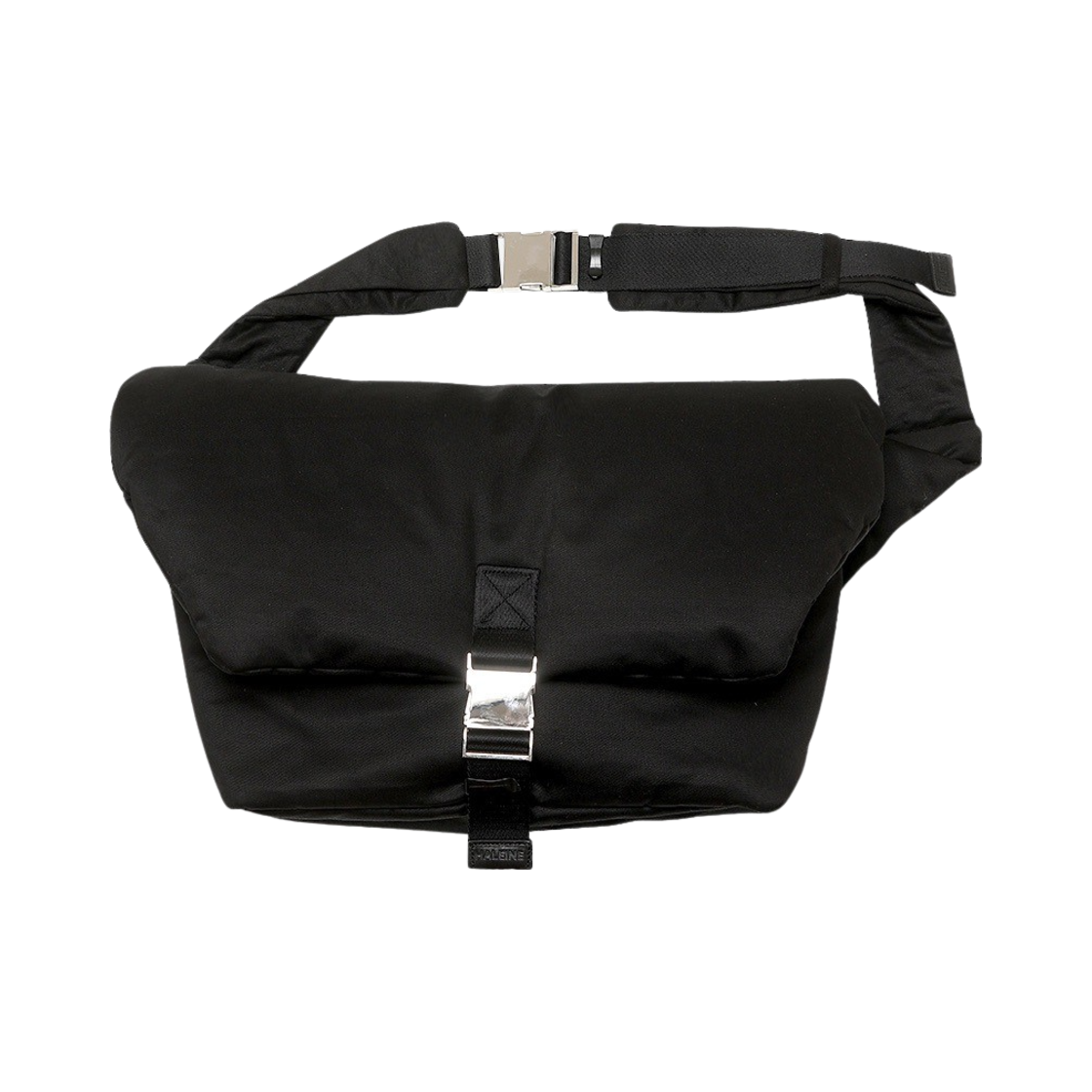 VA004 Haleine Washed Cotton Padded Folding Crossbag Black