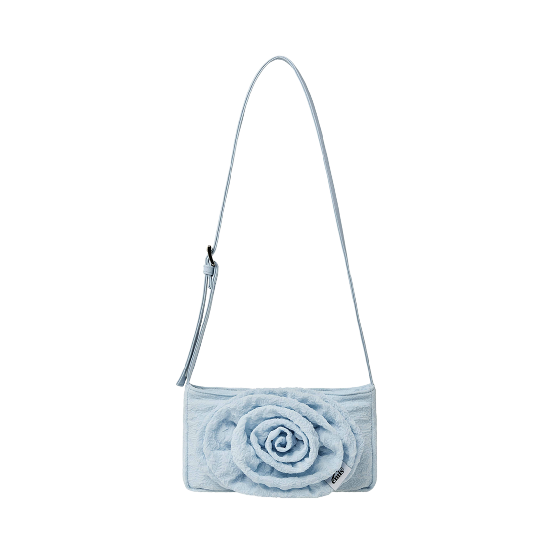 이미스 코르사주 플랫 백 스카이 블루(Emis Corsage Flat Bag Sky Blue)