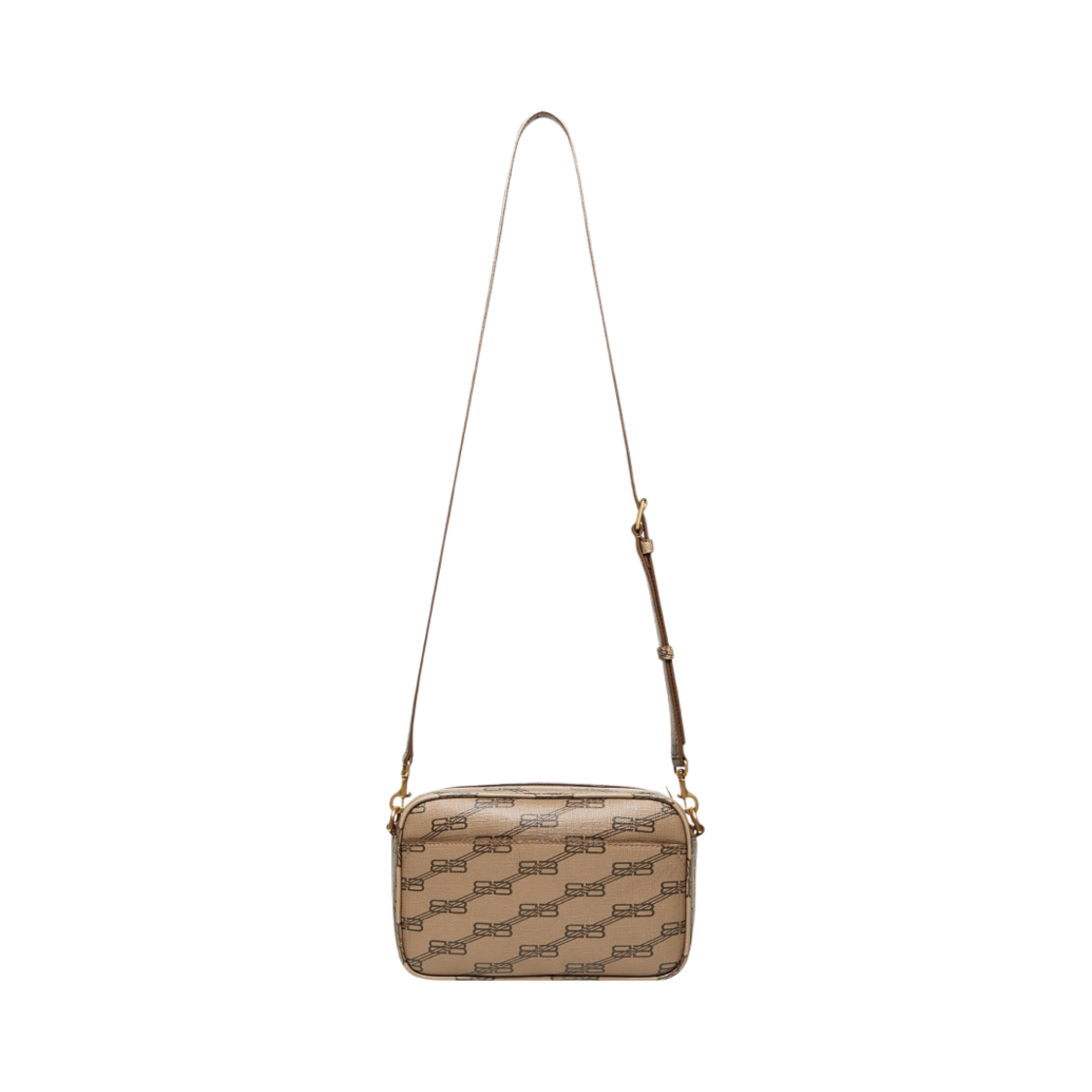발렌시아가 시그니쳐 스몰 카메라백 BB 모노그램 코티드 캔버스 베이지(Balenciaga Signature Small Camera Bag BB Monogram Coated Canvas Beige) - 4