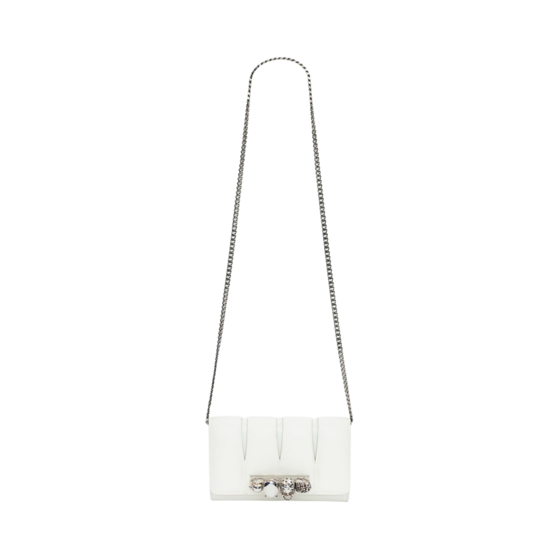 알렉산더 맥퀸 슬래쉬 클러치 아이보리(Alexander McQueen Slash Clutch Ivory) - 5