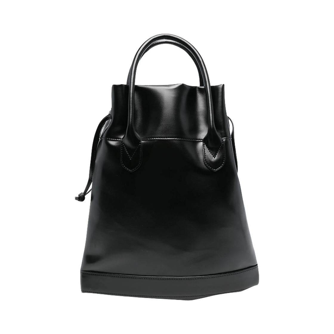 꼼데가르송 포우 레더 토트백 블랙(Comme des Garcons Faux Leather Tote Bag Black)