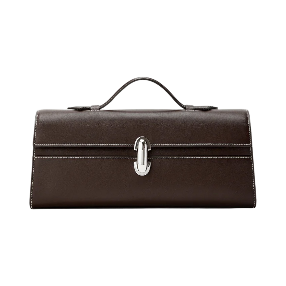 사베트 슬림 시메트리 포쉐트 카프스킨 레더 커피(Savette Slim Symmetry Pochette in Calfskin Leather Coffee)