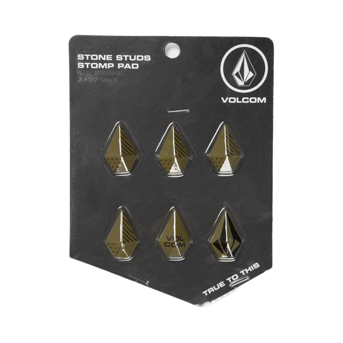 볼컴 STONE STUDS 스텀프 패드 카키(Volcom Stone Studs Stomp Khaki)