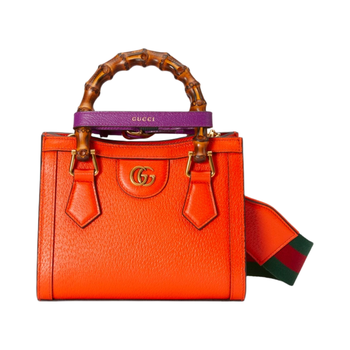 구찌 다이애나 미니 토트백 오렌지 레더(Gucci Diana Mini Tote Bag Orange Leather) - 1