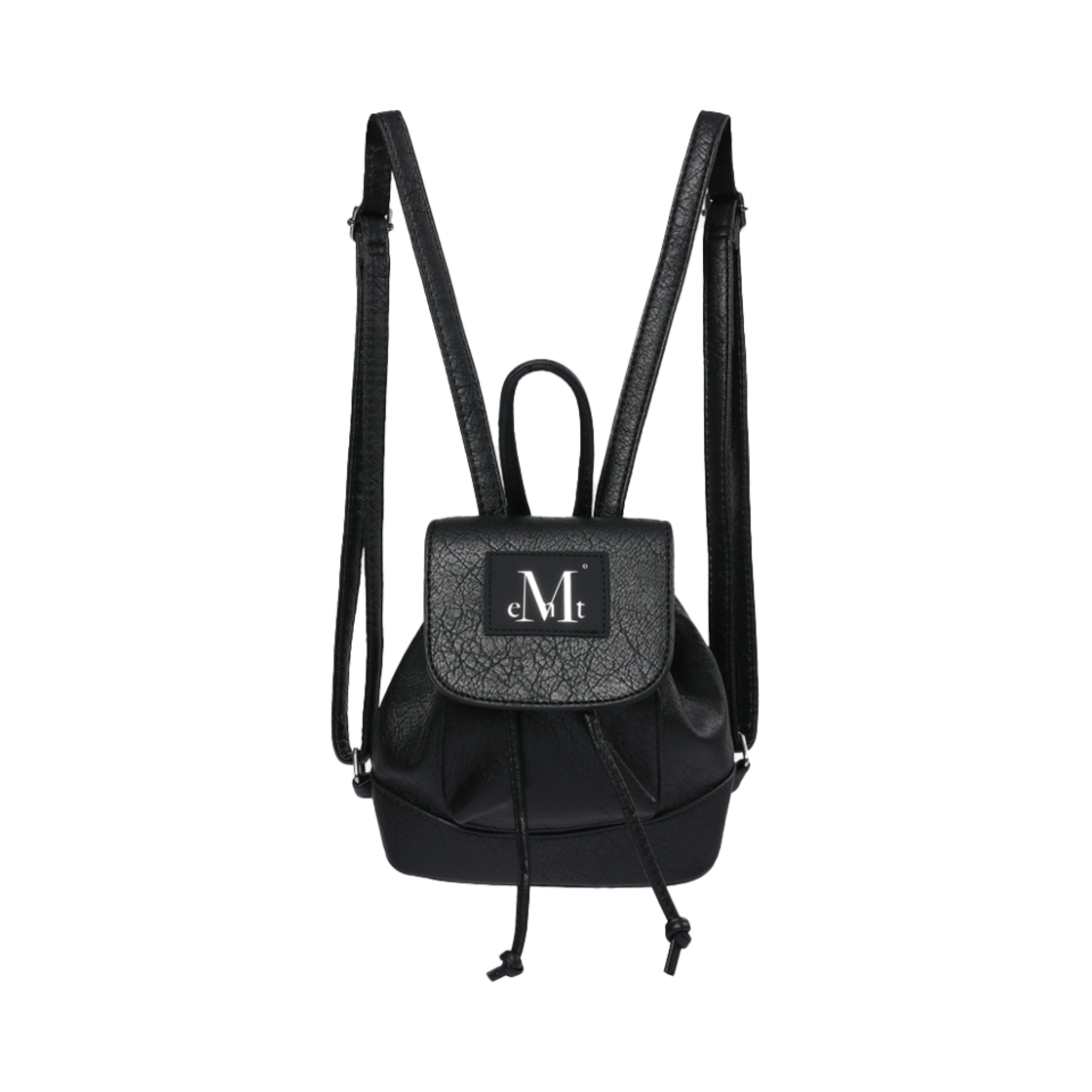 P00000UW_01 MUCENT Reno Crack Round Mini Backpack Black