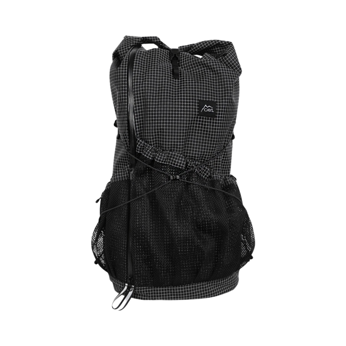 케일 마리 롤 탑 케일 그리드 블랙(Cayl Mari Roll Top Cayl Grid Black)