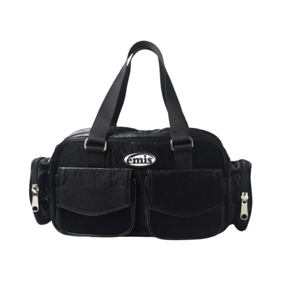 - Emis Multi-Pocket Hobo Bag Black
