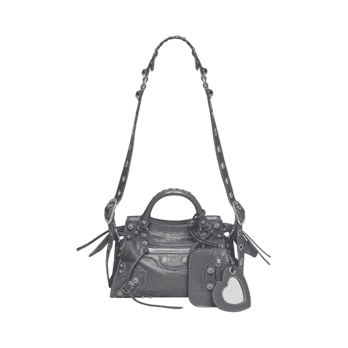 발렌시아가 네오 카골 XS 핸드백 다크 그레이(Balenciaga Neo Cagole XS Handbag Dark Grey) - 1