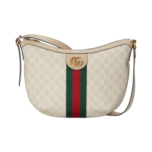 Gucci Ophidia GG Small Shoulder Bag Beige White