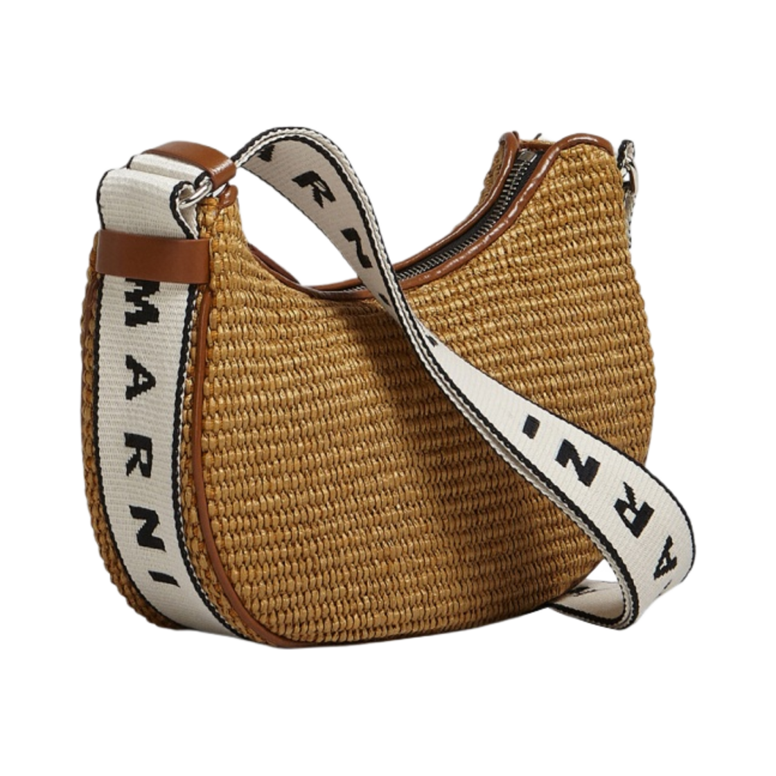 마르니 라피아 베이 스몰백 로시엔나 내츄럴(Marni Bey Small Bag in Raffia Rawsienna Natural) - 2