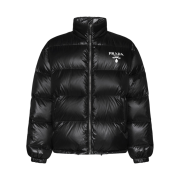 Prada Re-Nylon Padded Down Jacket Black