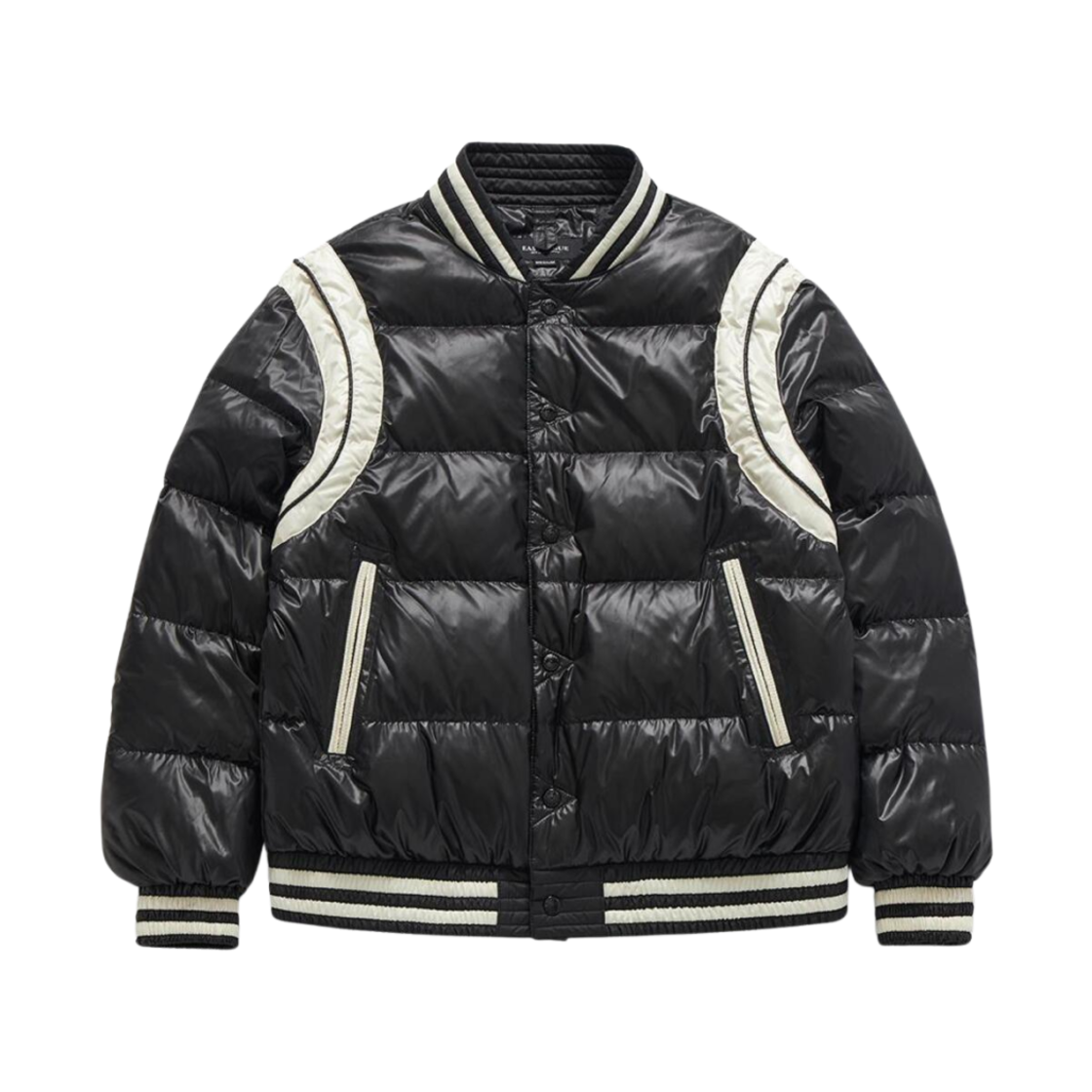 - Eastlogue Stadium Down Jumper Black Ecru