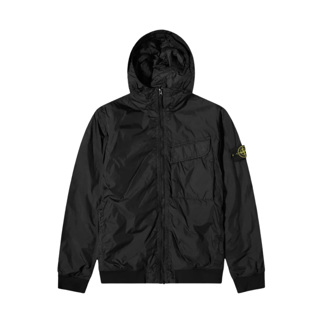 스톤 아일랜드 40723 크링클랩스 후드 다운 자켓 블랙 - 22FW(Stone Island 40723 Crinkle Reps Hooded Down Jacket Black - 22FW)