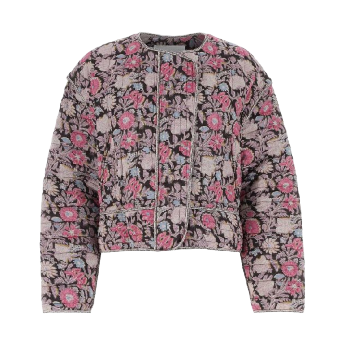 (W) 이자벨 마랑 에뚜왈 젤리오 프린트 코튼 자켓 페이디드 블랙((W) Isabel Marant Etoile Gelio Printed Cotton Jacket Faded Black) - 1
