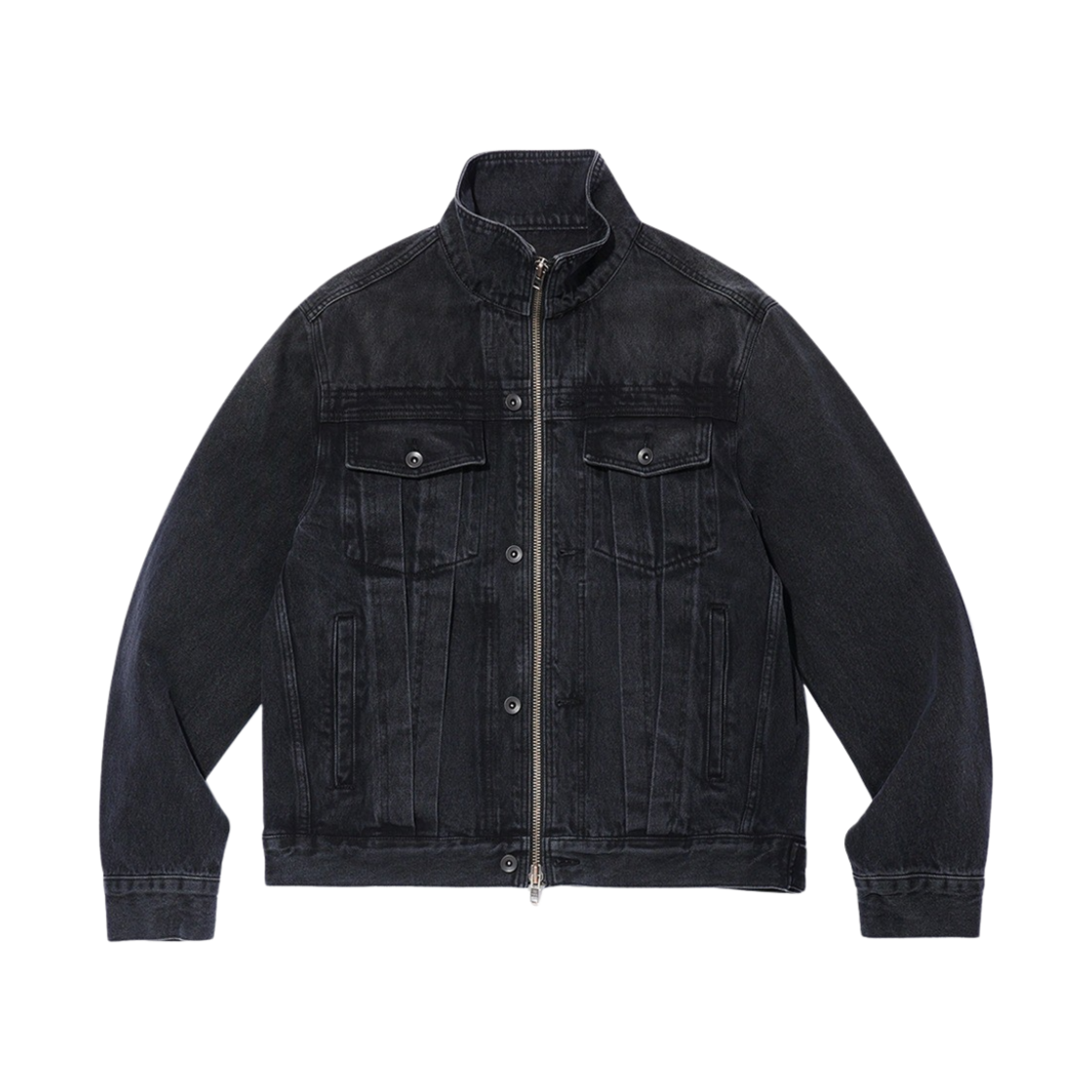 아이시토 데님 트러커 자켓 블랙(Icyto Denim Trucker Jacket Black)