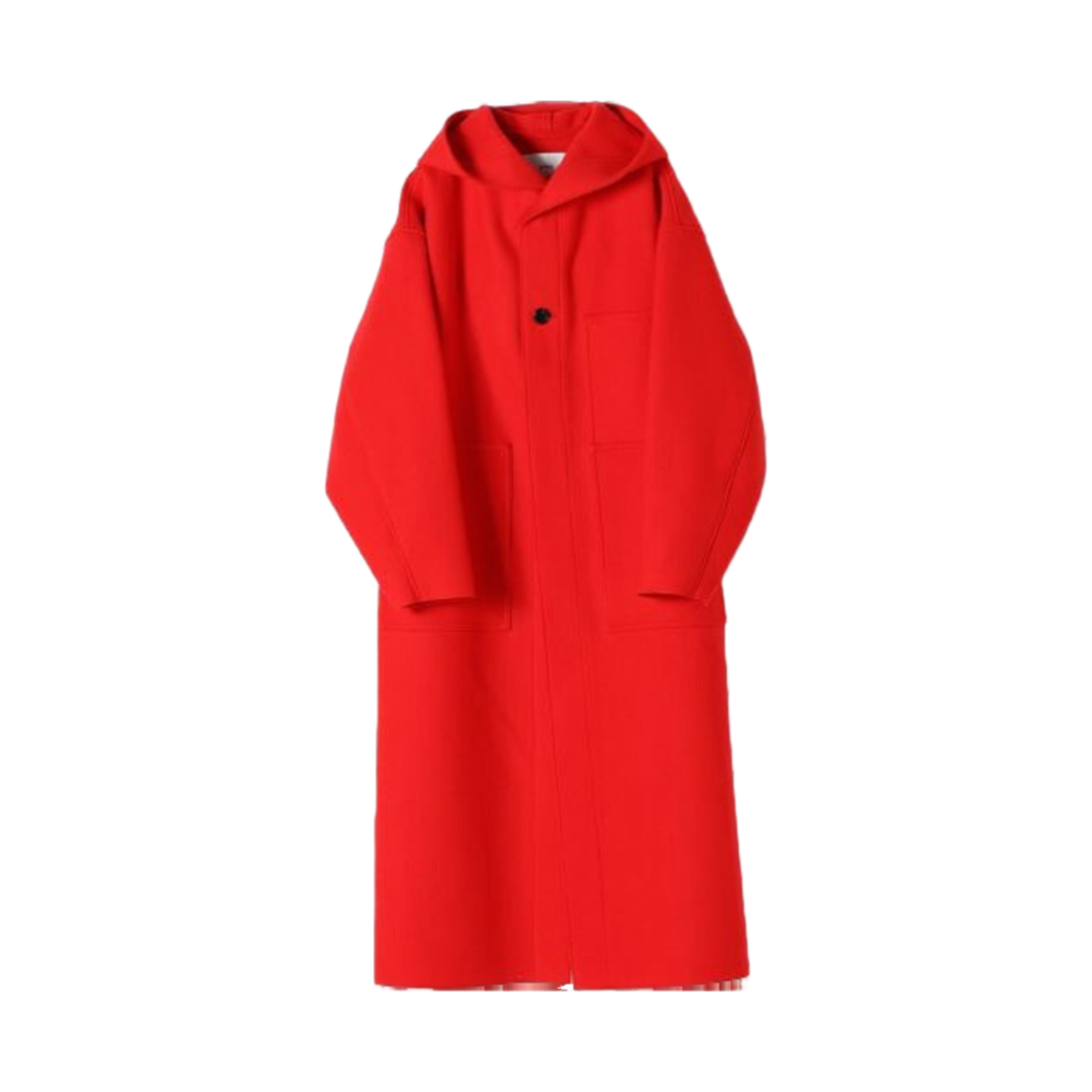 (W) 하이크 멜턴 후드 워크 코트 레드((W) Hyke Melton Hooded Work Coat Red)