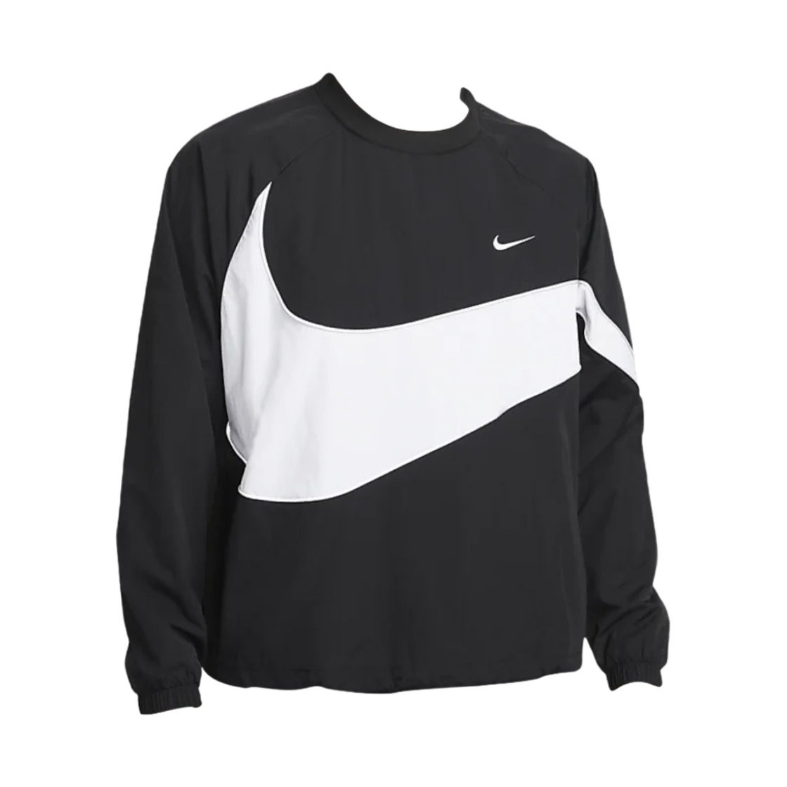 나이키 스우시 우븐 자켓 블랙 화이트 - US/EU(Nike Swoosh Woven Jacket Black White - US/EU) - 1
