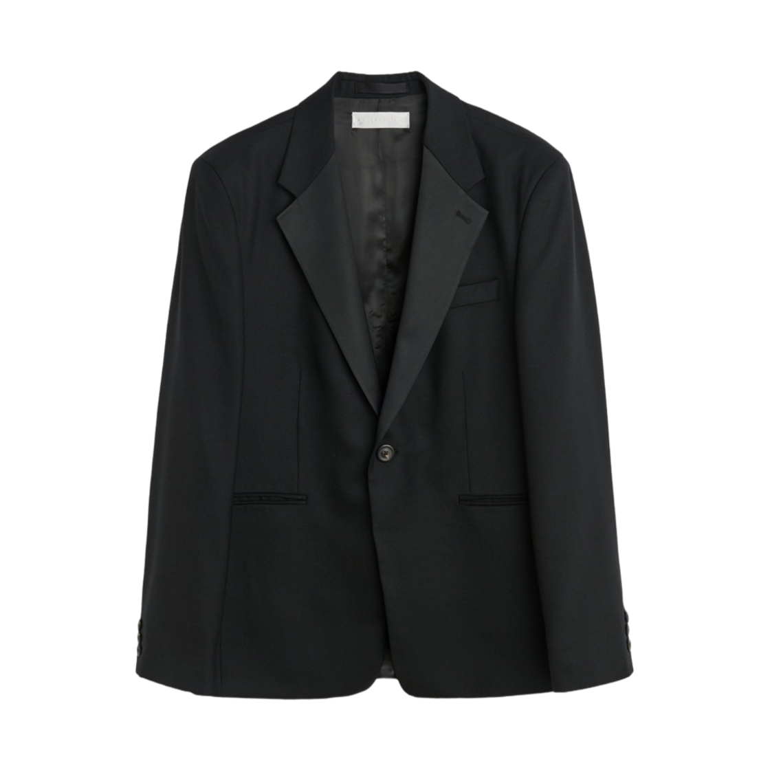 M4240SB Our Legacy Black Panama Wool Shinjuku Tux Blazer