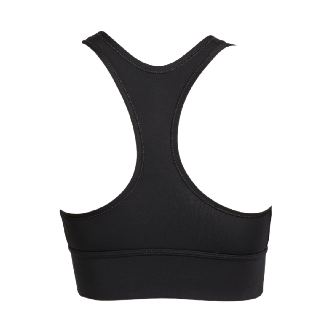 (W) 나이키 스우시 미디엄 서포트 일체형 패드 롱라인 스포츠 브라 블랙 - 아시아((W) Nike Swoosh Medium Support 1 Piece Pad Longline Sports Bra Black - Asia) - 2