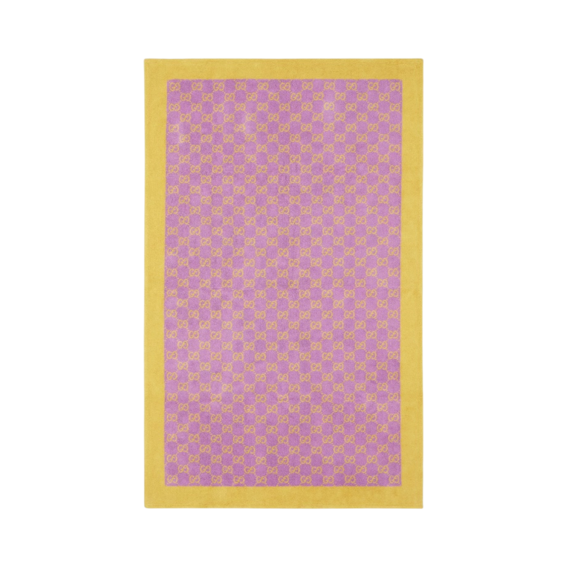 구찌 GG 테리클로스 비치 블랭킷 라일락 옐로우(Gucci GG Terrycloth Beach Blanket Lilac Yellow) - 2