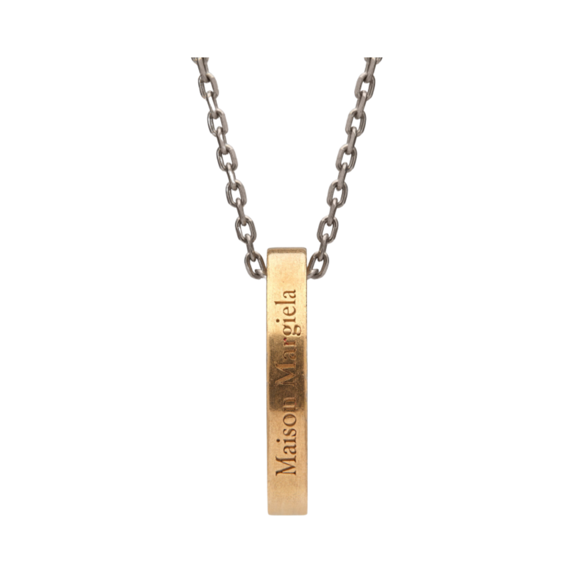 메종 마르지엘라 로고 링 네클리스 팔라듐 엘로우(Maison Margiela Logo Ring Necklace Palladium Yellow) - 1