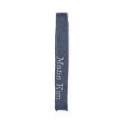 Matin Kim Two Tone Lettering Muffler Smoke Blue