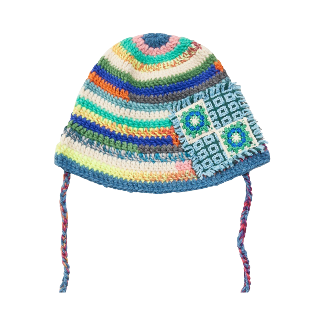GT23WT18 BL The Greatest String Knit Bucket Hat Blue