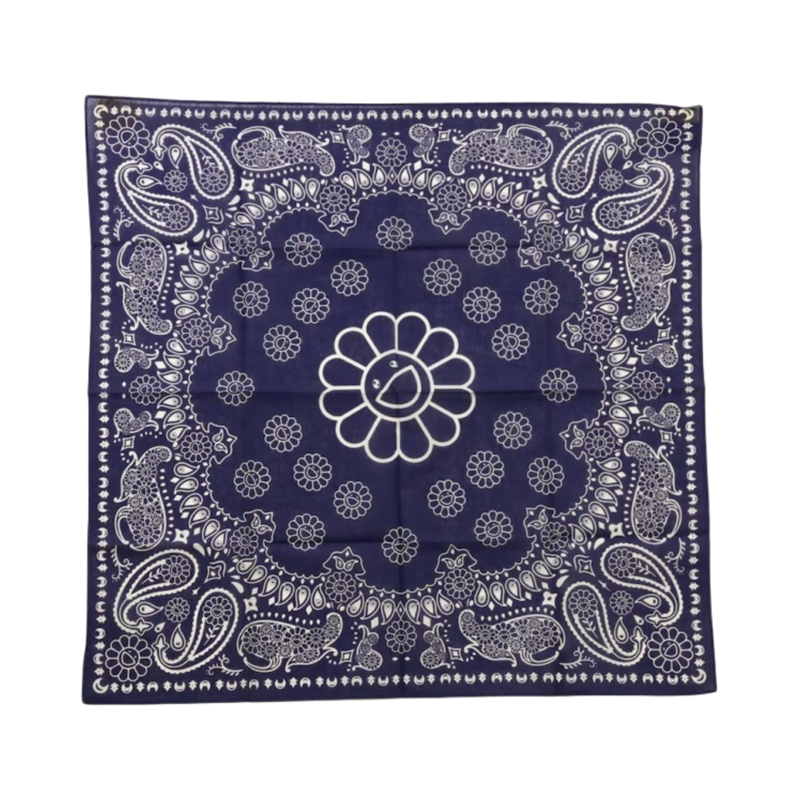 - Kaikai Kiki Flower Paisley Bandana Navy