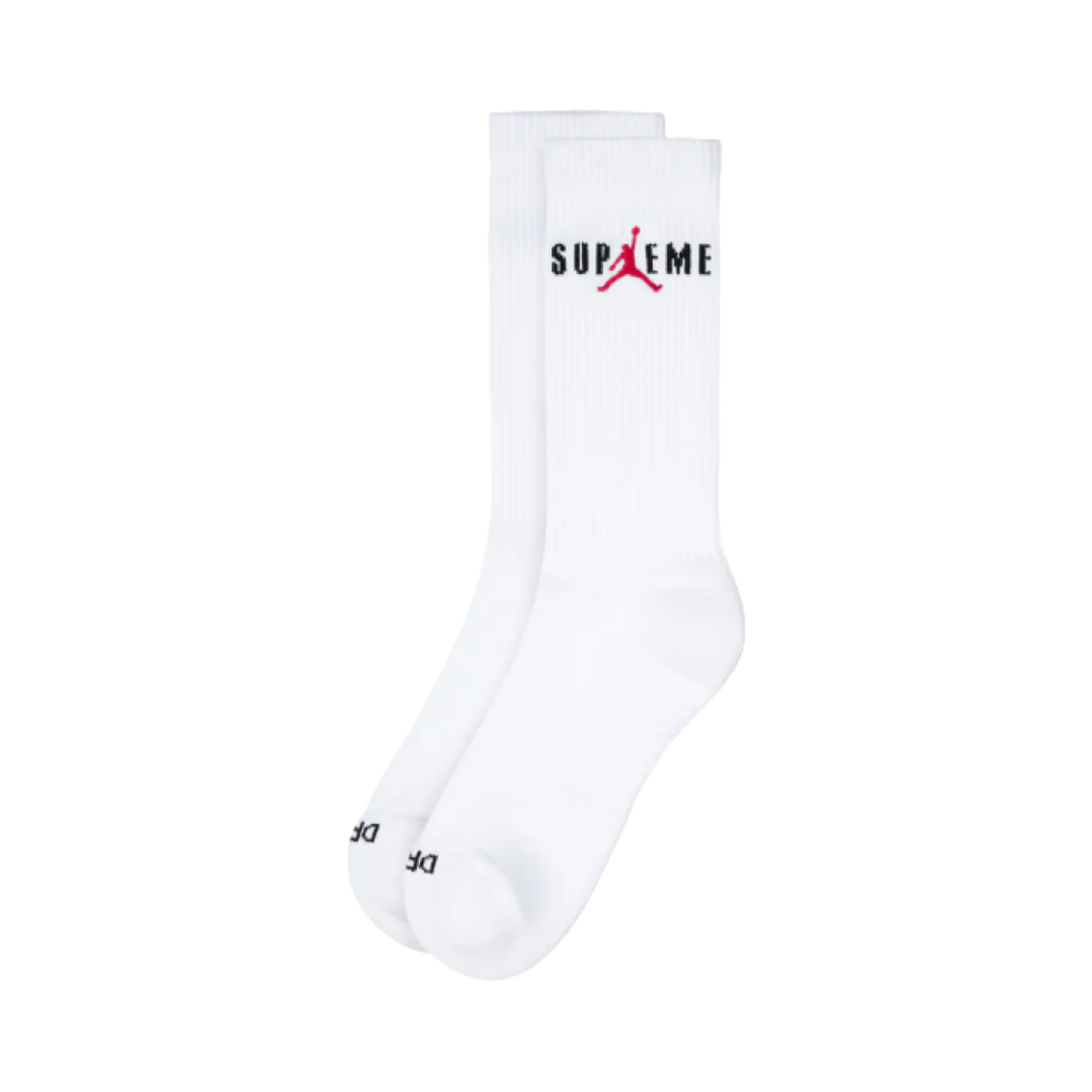 슈프림 x 조던 크루 삭스 화이트 (2개입) - 24FW(Supreme x Jordan Crew Socks White (2 Pack) - 24FW)