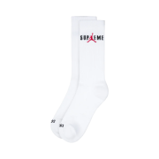 Supreme x Jordan Crew Socks White (2 Pack) - 24FW