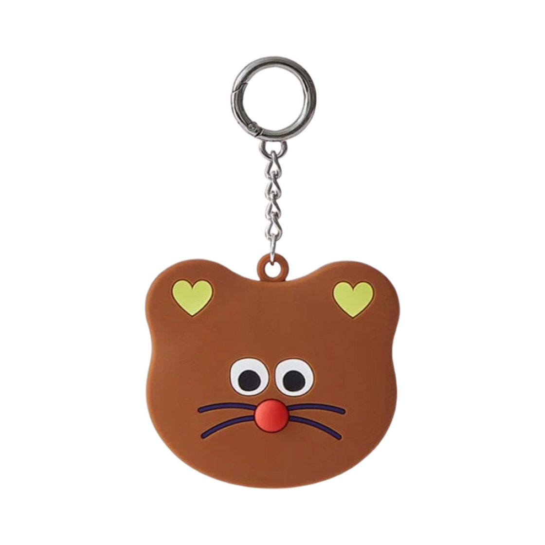 - Monamhee Bred Silicone Mirror Keyring Brown